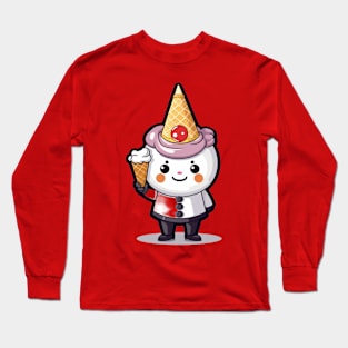 kawaii ice cream cone junk food T-Shirt cute  funny Long Sleeve T-Shirt